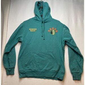 Shrek hoodie sweater mens small Dream Works Beware Ogre long sleeve green